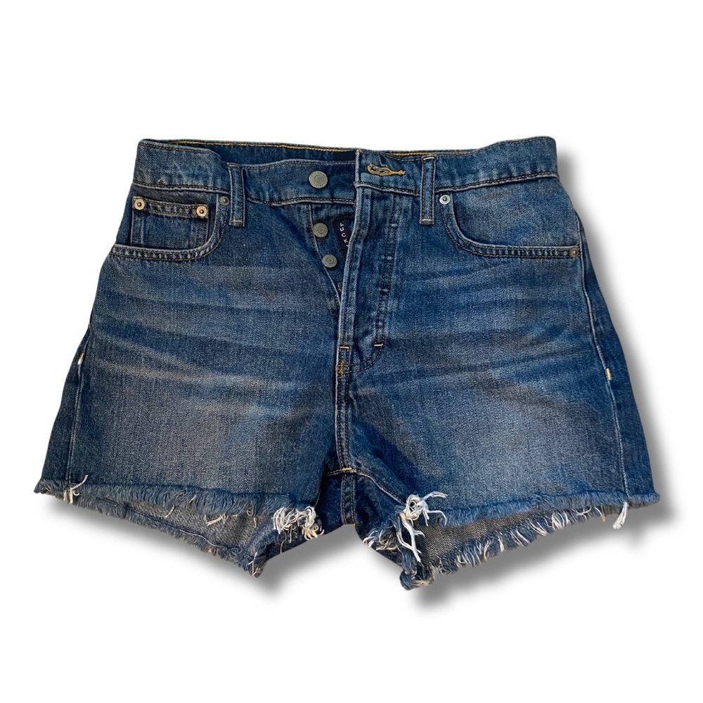 Lucky Brand Button Up Cut Off Jean Shorts
